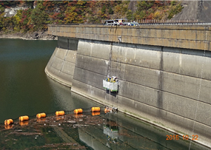 水力発電所　ダム堤体部